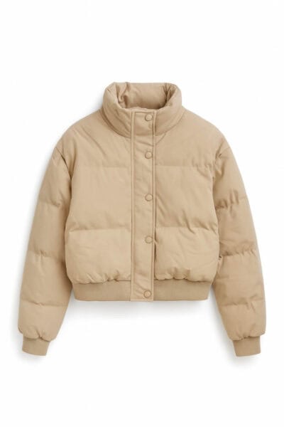 מעיל פוך - L, שמנת