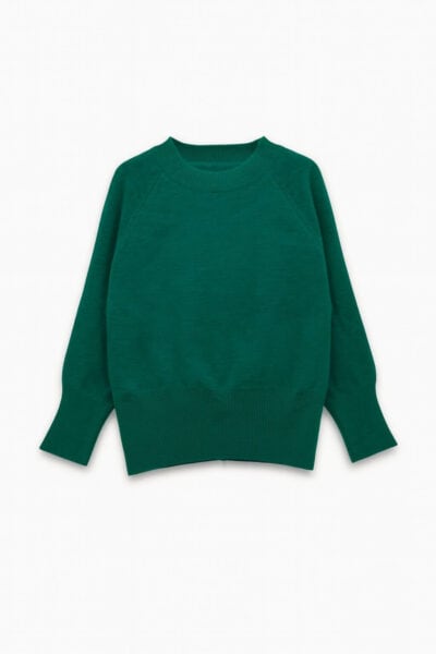 סריג בייסיק קצר - One Size, ירוק