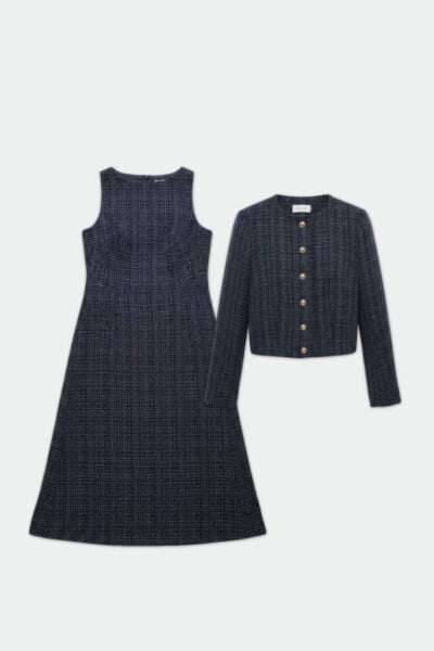 סט סרפן מבד שאנל - XS, כחול