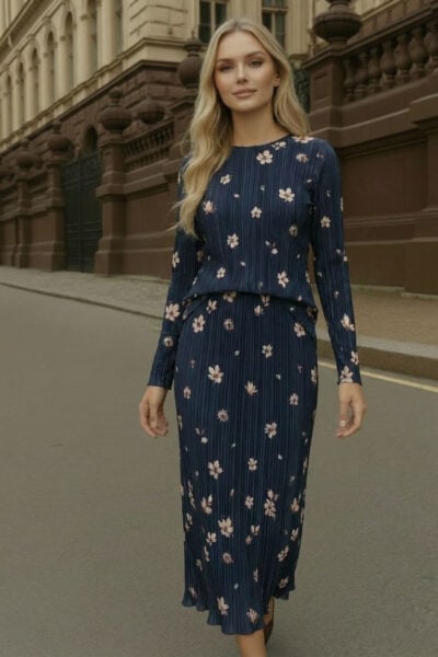 סט מבד פליסה מודפס