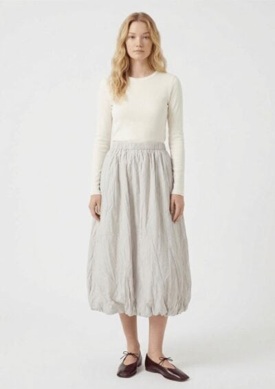 חצאית בלון - לבן, One Size